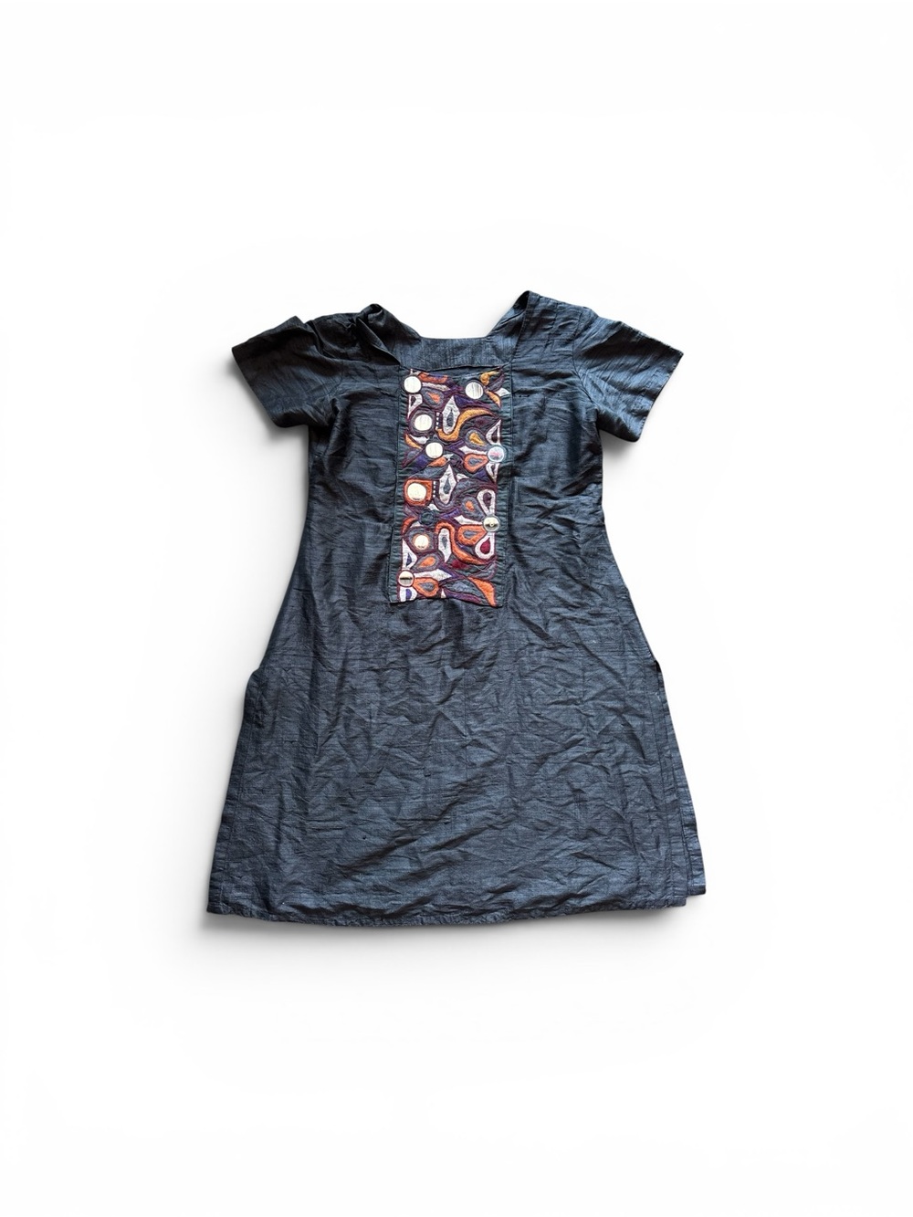 ✨ black mini dress with colorful
pattern✨
